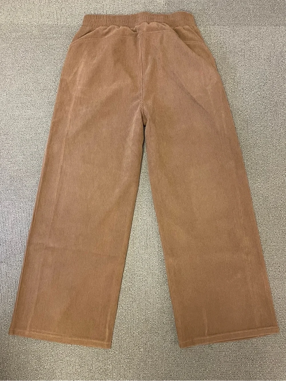 Halara High Waisted Corduroy Straight Leg Baggy Pants Chestnut Brown Size Large